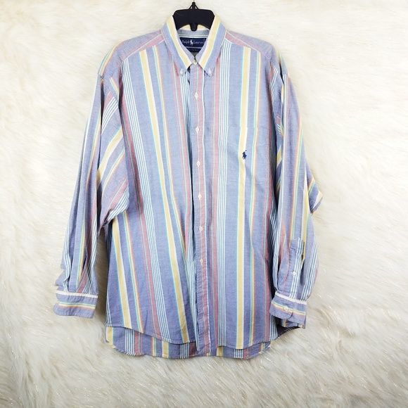 ralph lauren pastel striped shirt